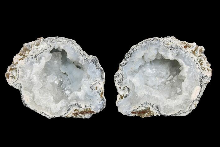 Las Choyas Coconut Geode with Quartz & Chalcedony - Mexico #165393